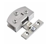 XPJYUA Écharpe à franges Charnières 1 pièce Pince Salle de bain Douche Meubles Quincaillerie Charnière porte en verre sans perçage(Brushed)