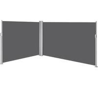 XPJYUA Écran d‘intimité pour Balcon Auvent latéral Double rétractable for Patio 236 x 71 po/236 63 po Écran de séparation d'intimité(71in)