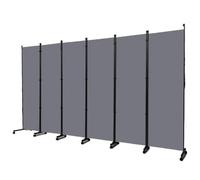 XPJYUA Écran d‘intimité pour Balcon Cloisons de séparation 132 Pouces et écran confidentialité Pliable murales à 6 Panneaux avec roulettes
