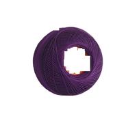 XPJYUA Fils Bracelet brésilien Fil à Broder en Coton au Crochet Taille 20, 25 grammes for Tricot à la Main, Fil de Coton chanté mercerisé(331VY KD Violet)