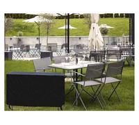 XPJYUA Housse de protection for coffre jardin rectangulaire, ensemble canapés séparation d'extérieur, table à manger et chaises imperméables Couverture de Coffre de Terrasse(165x95x71cm)