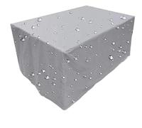 XPJYUA Housse de protection imperméable for meubles terrasse, table en rotin, chaise cubique, canapé, jardin, patio, noir et argent Couverture de Coffre de Terrasse(Silver,120X120X74cm)