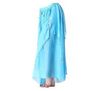 XPJYUA Jupe Longue de Danse du Ventre for Femmes avec Costumes de Danseuse du Ventre en Mousseline de Soie Jupe superposée Costume de fête de Festival Robe Danse du Ventre(8)