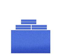 XPJYUA Nappe de Billard 7 Pieds/8 Pieds/9 Pieds avec Bandes Coussin Housse Table en Feutre for Snooker Ensemble for Nappe de Billard(9ft Blue)