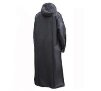 XPJYUA Poncho Pluie imperméable Manteau imperméable Long Noir for Adultes, Manteau de Pluie épais à Capuche for Femmes et Hommes, for randonnée en Plein air, Voyage, pêche, Escalade(XL)