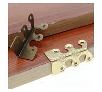 XPJYUA Protection d'angle en métal Vintage for plinthes en Fer, for Bureau, Salon Protection d'angle en Métal(1pc Golden)