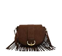 XPJYUA Sac à pompons Sac bandoulière for femme avec pompons, sac à fermeture éclair, main, cartable for le travail et les voyages(Coffee)