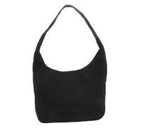 XPJYUA Sac fourre-tout en velours côtelé Sac à bandoulière vintage for femme, grande capacité, couleur unie, simple, décontracté, sac de voyage, sacs main rétro(Black)