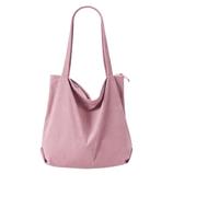 XPJYUA Sac fourre-tout en velours côtelé Sacs à bandoulière en velours côtelé for femmes, sacs main de loisirs style universitaire, fourre-tout poches multiples et grande capacité(Color9)