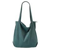 XPJYUA Sac fourre-tout en velours côtelé Sacs à bandoulière en velours côtelé for femmes, sacs main de loisirs style universitaire, fourre-tout poches multiples et grande capacité(Color15)