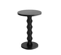 XPJYUA Table Basse Ronde Table Basse Nordique | Lumière latérale de canapé de salon Simple, Tables d'angle rondes de luxe for loisirs, chevet de chambre à coucher(Black)