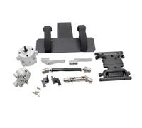 XPKHVZVLQ Kit de Plaque de Protection de Transfert de Transmission à engrenage planétaire en métal KYX, Mise à Niveau for Voiture à chenilles RC Axial SCX10-II 90046(Silver Kit B)
