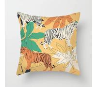 xpkvdsq Taie Oreiller 45x45cm Animaux Forêt Microfibre Premium Housse Coussin pour Coussins Canapé/Lit Tissu Super Doux Resistant et Lavable Anti-Acariens avec Fermeture éclair Invisible