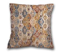 xpkvdsq Taie Oreiller 70x70cm Modèle Marron Rétro Microfibre Premium Housse Coussin pour Coussins Canapé/Lit Tissu Super Doux Resistant et Lavable Anti-Acariens avec Fermeture éclair Invisible