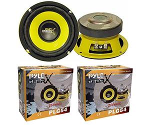 XPL 2 Haut-parleurs Compatible avec Pyle PLG54 de 13 cm 130 mm 5'' de 100 Watt rms et 200 Watt Max avec impédance 4 ohm Portes Voiture, la Paire