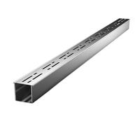 XPLKQXE Caniveau Étroit 100 Cm, Kit Caniveau En Acier Inoxydable 304, Évacuation Des Eaux Pluviales Crédules Gouttière Pour Cour Allée Garage(100x5x5cm/2pcs)