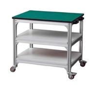 XPLKQXE Chariot Porte-matériaux, Établi De Rotation, Chariot Mobile À roulettes, roulettes Pivotantes À 360° pour Une Mobilité Aisée, Idéal pour Les Ateliers(3 layer80x40x75cm)