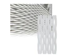 XPLKQXE Cloison Séparation, Panneau Ajouré en Polyuréthane, Identité Visuelle (Briques), Sinple/Double Face Fond Mural Artistique(Gris Clair,23.6x47x1.18in/3pcs)