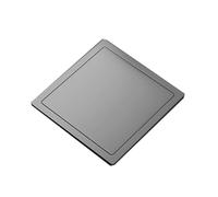 XPLKQXE Couvercles De Poubelle en Acier Inoxydable 304, Œillet Carré pour Couvercle De Comptoir Encastré, Couvercle De Poubelle À Encastrer pour Comptoir, Hôtels(Grey,200mm)