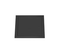 XPLKQXE Couvercles De Poubelle en Acier Inoxydable 304, Œillet Carré pour Couvercle De Comptoir Encastré, Couvercle De Poubelle À Encastrer pour Comptoir, Hôtels(Zwart,160mm)