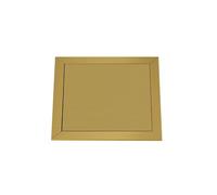 XPLKQXE Couvercles De Poubelle en Acier Inoxydable 304, Œillet Carré pour Couvercle De Comptoir Encastré, Couvercle De Poubelle À Encastrer pour Comptoir, Hôtels(Gold-A,160mm)
