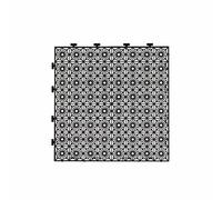 XPLKQXE Grille Lavage Voiture Couverture Vidange Extérieure, Coussin Verrouillage Modulaire, Panneau Tapis Plate-Forme Déversement Salle Lavage Voiture, Magasin (Couleur : Zwart, Taille : 40x40x3cm-