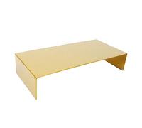 XPLKQXE Présentoirs De Chaussures en Acier Inoxydable, Rectangle Sacs Présentoir, Objets De Collection Présentoirs, 3 Tailles (Couleur : Gold-B, Taille : 23.5x10x8cm)