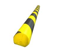 XPLKQXE Protecteur De Bord, Rayures Jaunes/Noires Haute Visibilité, Rembourrage en Mousse Résistant, Autocollant, Pare-Chocs De Sécurité De 100 Cm, Murs De Garage(Black+Yellow-100x4x3cm,2pcs)