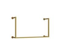 XPLKQXE Support De Plafond pour Tringle À Vêtements, Porte-vêtements Industriel, Étagère De Rangement pour Vêtements, Organiseur Cintres Buanderie(C-120X60cm)