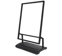 XPLKQXE Support Poster Sur Pied Robuste, Pour Extérieur Restauration Porte-affiche Avec Base Lestable À L'eau PE Pour Événements Professionnels(Black-60x90cm,5pcs)