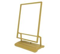 XPLKQXE Support Poster Sur Pied Robuste, Pour Extérieur Restauration Porte-affiche Avec Base Lestable À L'eau PE Pour Événements Professionnels(Gold-60x90cm,5pcs)