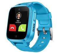 XPLORA Kidzi - Montre connectée pour Enfants (avec SIM) - 4G, Appels, Messages, Mode école, Fonction SOS, localisation GPS, Appareil Photo, podomètre - incluant 3 Mois d'abonnement Gratuit (Bleu)