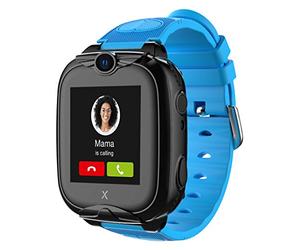 XPLORA XGO 2 - Montre connectée pour Enfants 4G - Appels, Messages, Mode école Enfant, Fonction SOS, localisation GPS, Appareil Photo, lumière LED et podomètre - Garantie de 2 Ans (Bleu)