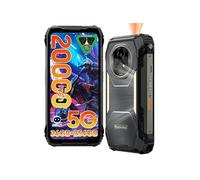 Blackview Téléphone portable incassable XPLORE 2 Projecteur 5G, 20000mAh, 36Go+256Go, Android 15 Noir