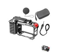 Xplorer Poignée latérale pour caméra DJI Action 5 Pro/4/3, cage d'appareil photo avec interface griffe et obturateur, poignée latérale de caméra avec interface à vis 1/4 (métal1)