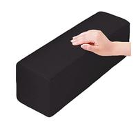 Xpnit Coussin de soutien pour accoudoir de canapé, coussin de canapé rectangulaire, imperméable, amovible et lavable (15 x 15 x 40 cm, noir)