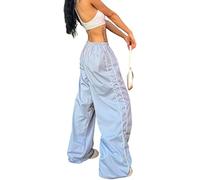 XPONNI Pantalon de survêtement pour femme - Pantalon ample Y2k - Pantalon d'automne pour femme - Tendance 2022, Lightblue, Taille M