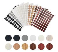 XPOOP 12 Couleurs Couvre Vis Imperméable, Capuchons Autocollants pour Vis, Cache en PVC, Auto-adhésif, Imperméable 21 mm de Diamètre, 16cm*21cm, (MZDS-JJFKT-12P)