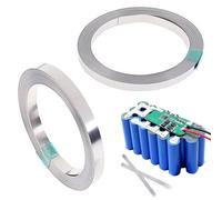 XPOOP Lot de 2 rouleaux nickel 0,15 x 8 mm 20 m pour soudure Li-Po, NiMh, NiCd et soudage par points (argenté)