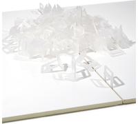 XPOtool 100 Croisillons auto-nivelants 1,0mm Système Nivellement Pose Carrelage Sol Mur Chantier