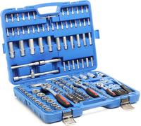 XPOtool 192 pcs. Jeu de clés à douilles 1/2" 3/8" 1/4" Embout Écrous à douilles Bits Coffret Atelier