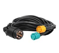 XPOtool Câble remorques 7 Broches de 5 m - avec 2 connecteurs 5 Broches - pour Alimentation des Feux arrière des Remorques et Caravanes