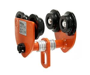 XPOtool Chariot Porte-palan Manuel HD - 215 x 230 x 215 mm - capacité de Charge 1000 kg - Largeur de la Bride réglable 75-125 mm - pour Pont Roulant