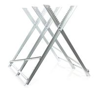 XPOtool Chevalet de sciage pliant porte bûche - 790 x 810 x 800 mm - Capacité 100 kg - en Acier galvanisé - avec Denture et 3 Support-bûches - Tréteau tronçonnage Scie Tronçonneuse Bois chauffage