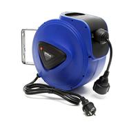 XPOtool Enrouleur automatique Câble électrique 20m Support mural Pivotable 180° Matériel de montage Dévidoir Guide-câble et Frein Su