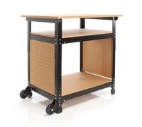 XPOtool Établi mobile 68x50x66-82 cm Réglable en hauteur avec Étagères
