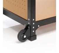 XPOtool Établi Mobile 68x50x66-82 cm Réglable en Hauteur avec Étagères