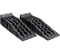 XPOtool Jeu de 2 Rampes de bordure 905x300x215 mm Rampe de voiture Pastique DPE recyclé Charge lourde 5 Tonnes 6 Patins antidérapants Accès Levage Entretien Automobile Garage