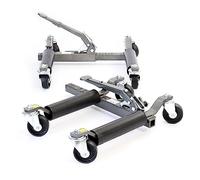 XPOtool Jeu de 2x Chariot manutention de véhicule - 720 x 610 x 180 mm/capacité de charge par cric 556 kg - pour Pneus 30 cm - Cric hydraulique Aide à la Manœuvre automobile véhicules