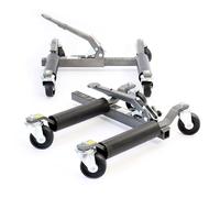 XPOtool Jeu de 2x Chariot manutention de véhicule - 720 x 610 x 180 mm / capacité de charge par cric 556 kg - pour Pneus 30 cm - Cri